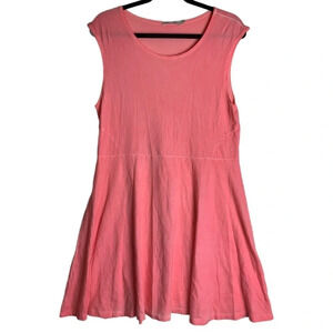 Raffi Cotton Women’s Faded Pink A-line Sun Dress  Size Large Casual Comfort